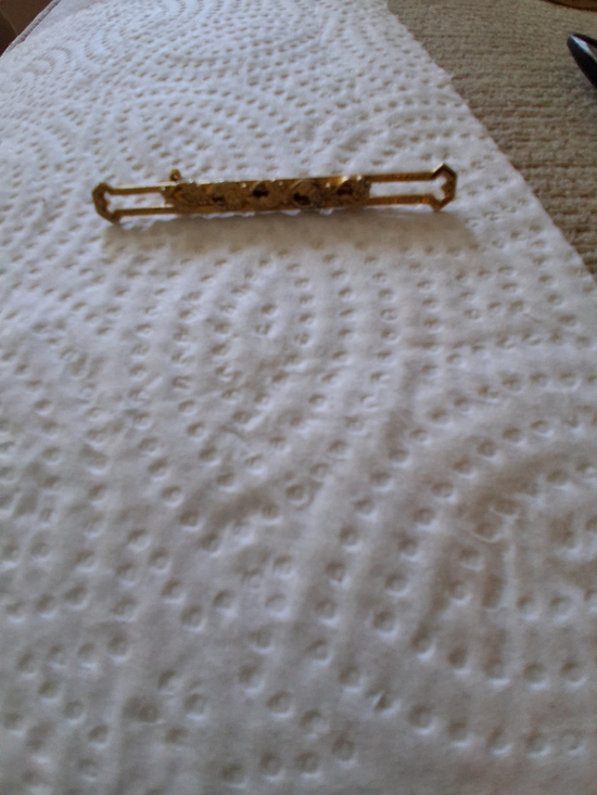 Delicate Gold Filigree Floral Hair Barrette